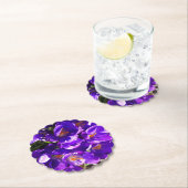 DESSOUS-DE-VERRE EN PAPIER SPRING CROCUS (En situation)