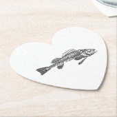 Dessous-de-verre En Papier Squelette de poisson (Incliné)