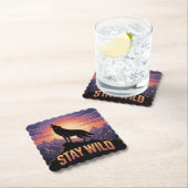Dessous-de-verre En Papier Stay Wild (En situation)