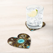 Dessous-de-verre En Papier Steampunk Rusty Background (En situation)