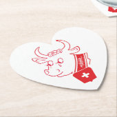 Dessous-de-verre En Papier Suisse Svizzera (Incliné)