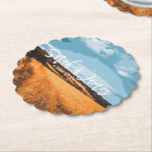 Dessous-de-verre En Papier Sunlit Rustic Golden Wheat Summer Country Nature (Incliné)