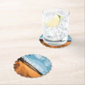 Dessous-de-verre En Papier Sunlit Rustic Golden Wheat Summer Country Nature (En situation)