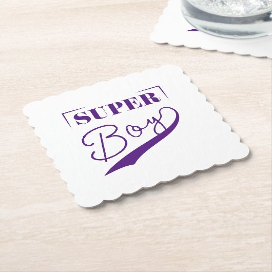 Dessous-de-verre En Papier Super Boy (Incliné)