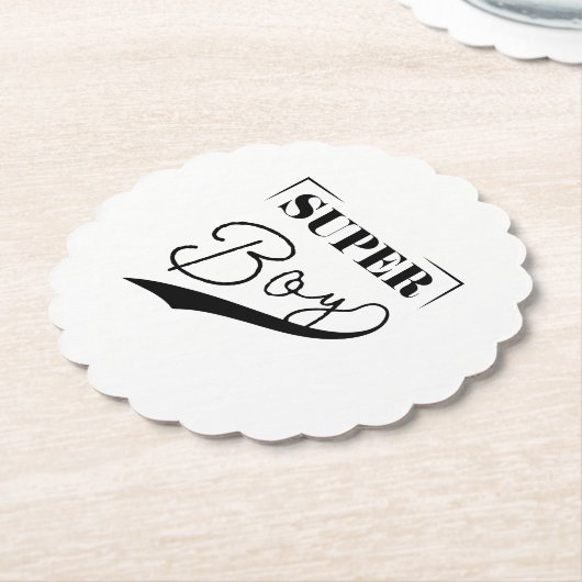 Dessous-de-verre En Papier Super Boy (Incliné)