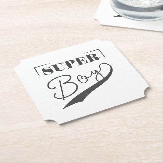 Dessous-de-verre En Papier Super Boy (Incliné)