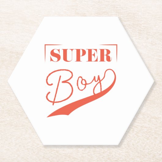 Dessous-de-verre En Papier Super Boy (Devant)