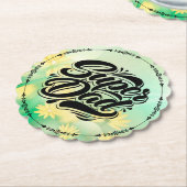 Dessous-de-verre En Papier Super Dad Hero Typography Design-67888 (Incliné)