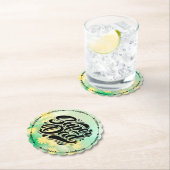 Dessous-de-verre En Papier Super Dad Hero Typography Design-67888 (En situation)