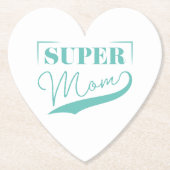 Dessous-de-verre En Papier Super Maman (Devant)