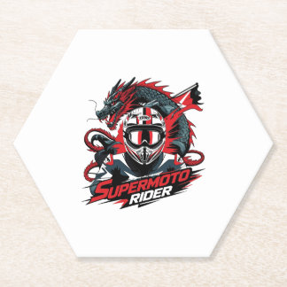 Dessous-de-verre En Papier Super Moto Rider � Moto