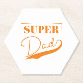 Dessous-de-verre En Papier Super papa (Devant)