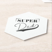 Dessous-de-verre En Papier Super papa (Incliné)