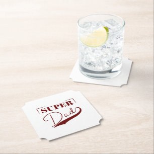 Dessous-de-verre En Papier Super papa