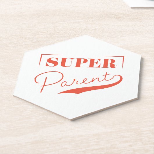 Dessous-de-verre En Papier Super parent (Incliné)