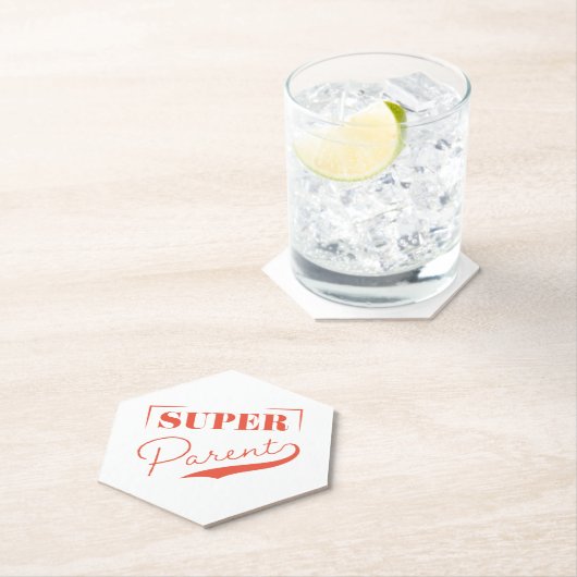 Dessous-de-verre En Papier Super parent (En situation)