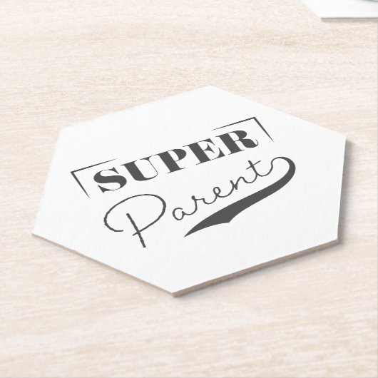 Dessous-de-verre En Papier Super parent (Incliné)