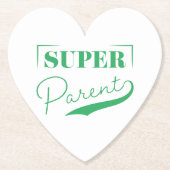 Dessous-de-verre En Papier Super parent (Devant)