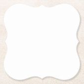 Dessous-de-verre En Papier Support blanc (Devant)