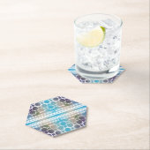 Dessous-de-verre En Papier supports abstraits (En situation)