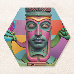 Dessous-de-verre En Papier Sushi Radio Tiki Man