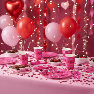 Dessous-de-verre En Papier Sweet sixteen Coeurs et Love Drink Coasters