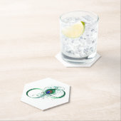 Dessous-de-verre En Papier Symbole de l'Infinity (En situation)