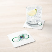 Dessous-de-verre En Papier Symbole de l'Infinity (En situation)