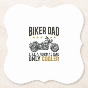 Dessous-de-verre En Papier T-shirt citation moto vintage Biker Papa_1