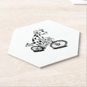 Dessous-de-verre En Papier T-shirt classique pour vache (Incliné)