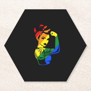 Dessous-de-verre En Papier T-shirt de la Rainbow Pride LGBT