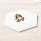 Dessous-de-verre En Papier T-shirt Essential de Slothster Halloween (Incliné)