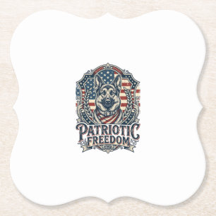 Dessous-de-verre En Papier T-shirt vectoriel graphique patriotique Berger All