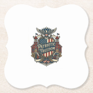 Dessous-de-verre En Papier T-shirt vectoriel graphique patriotique de rentrée