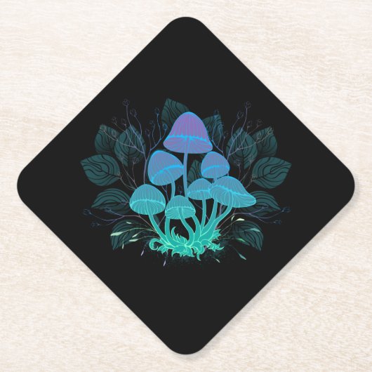 Dessous-de-verre En Papier Tabourets dans Bushes (Devant)