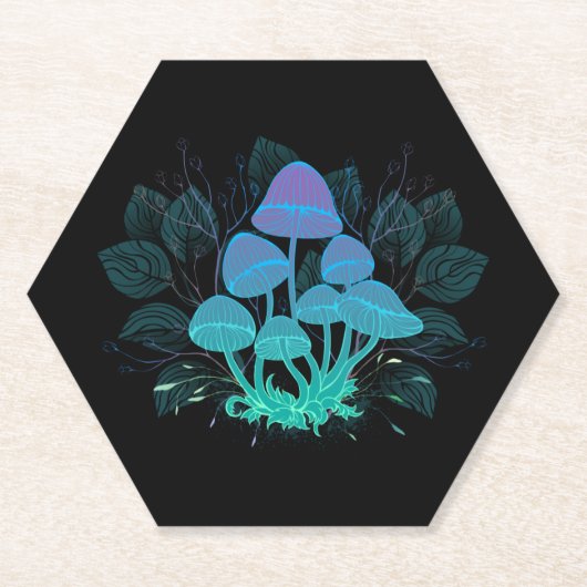 Dessous-de-verre En Papier Tabourets dans Bushes (Devant)