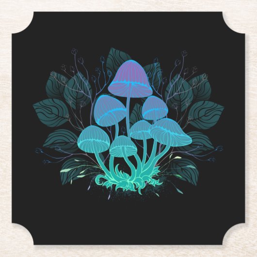 Dessous-de-verre En Papier Tabourets dans Bushes (Devant)