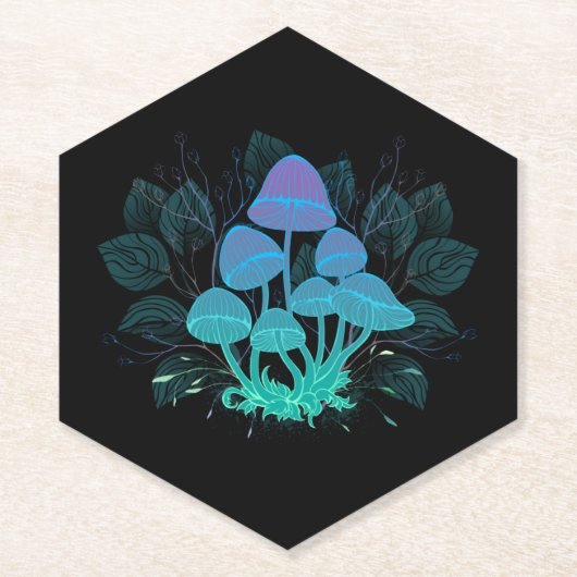 Dessous-de-verre En Papier Tabourets dans Bushes (Devant)