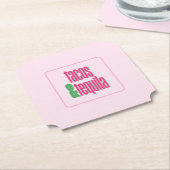 Dessous-de-verre En Papier Tacos Tequila Thème Mexicain (Incliné)