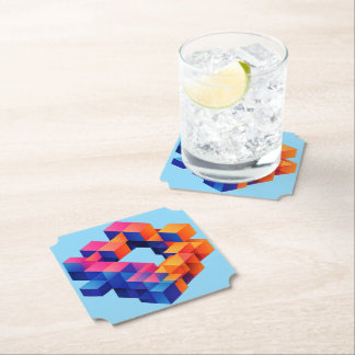 Dessous-de-verre En Papier Tapisserie d'art optique moderne