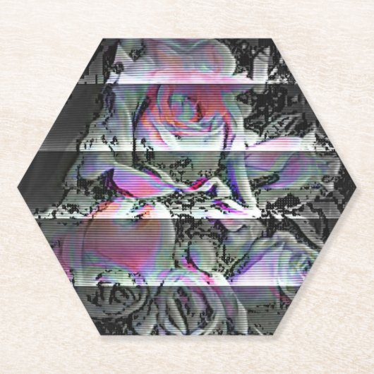 Dessous-de-verre En Papier Techno Bouquet (Devant)