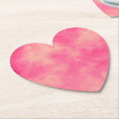 Dessous-de-verre En Papier Tempête de sable rose (Incliné)