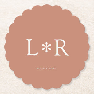 Dessous-de-verre En Papier Terre cuite   Simple Couple chic