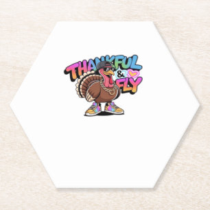 Dessous-de-verre En Papier Thankful & Fly Turquie � Coloré Cartoon urbain Ove