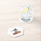 Dessous-de-verre En Papier Thanksgiving X-ray Skeleton Funny Rock Hand Fall L (En situation)