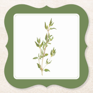 Dessous-de-verre En Papier THYM FRESH Bracket Dessous de Verre en Papier (tex