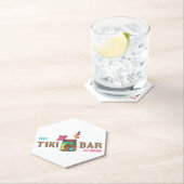 Dessous-de-verre En Papier Tiki Bar (En situation)