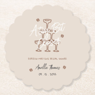 Dessous-de-verre En Papier Tini Bit espresso martini Réjouissances de mariage