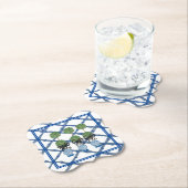 Dessous-de-verre En Papier Topiary Chinoiserie Ginger Jar (En situation)