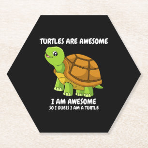 Dessous-de-verre En Papier tortue souriante